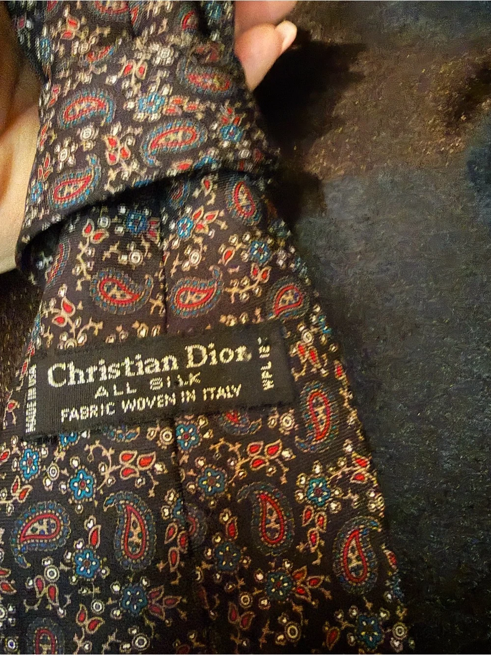 Dior silk paisley